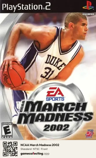 NCAA March Madness 2002 PlayStation 2, NTSC box front