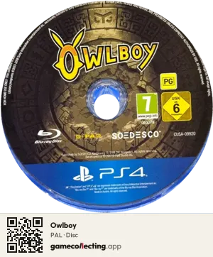 Owlboy PlayStation 4, PAL disc