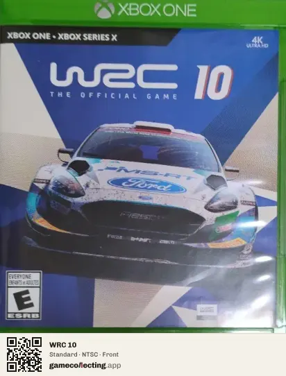 WRC 10 Xbox One, NTSC box front