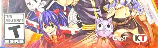 Fairy Tail, the ESRB box on its front