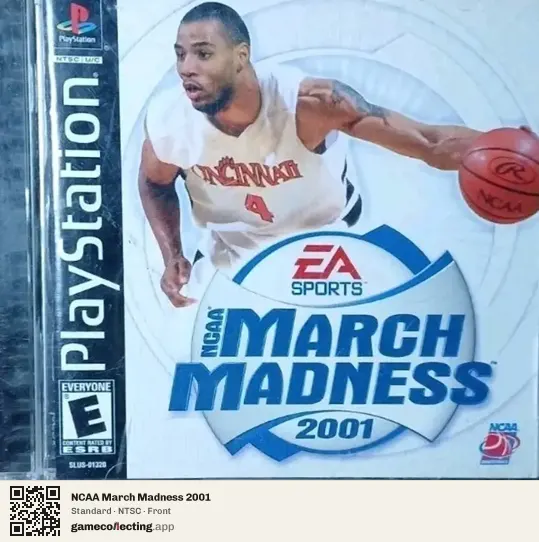 NCAA March Madness 2001 PlayStation, NTSC box front
