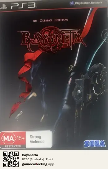 Bayonetta PlayStation 3, Australia box front