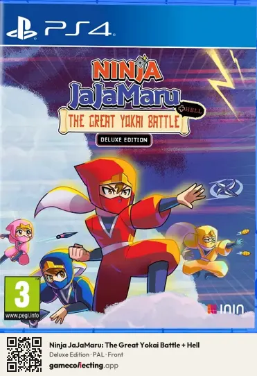 Ninja JaJaMaru: The Great Yokai Battle + Hell PlayStation 4, PAL box front