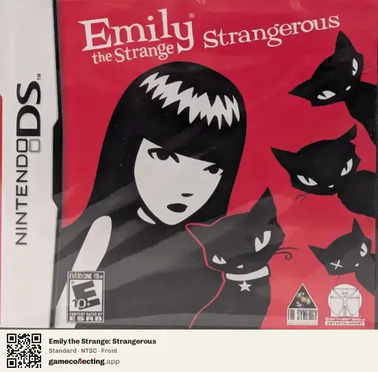 Emily the Strange: Strangerous Nintendo DS, NTSC box front