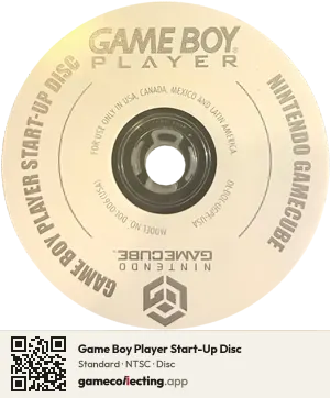 Game Boy Player Start-Up Disc Nintendo GameCube, NTSC disc