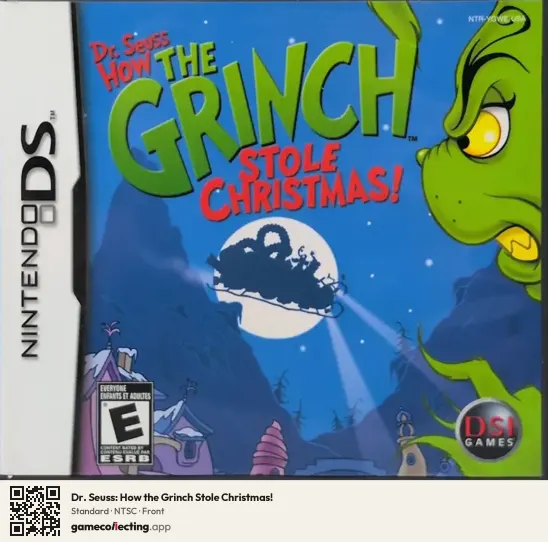 Dr. Seuss: How the Grinch Stole Christmas! Nintendo DS, NTSC box front