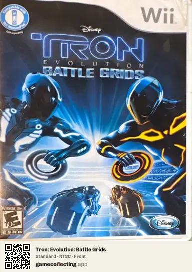 Tron: Evolution: Battle Grids Nintendo Wii, NTSC box front