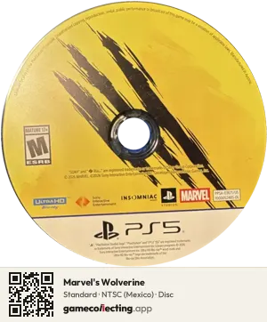 Marvel's Wolverine PlayStation 5, NTSC disc
