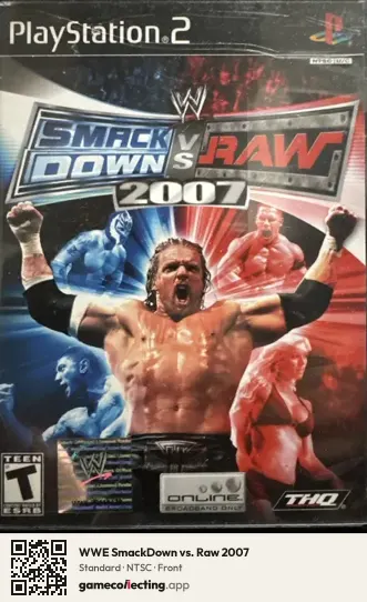 WWE SmackDown vs. Raw 2007 PlayStation 2, NTSC box front