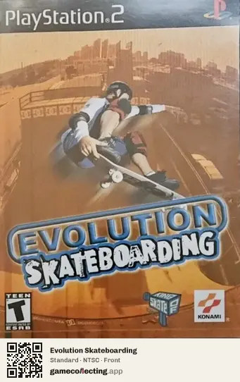 Evolution Skateboarding PlayStation 2, NTSC box front