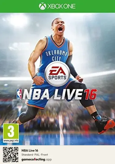 NBA Live 16 Xbox One, PAL box front
