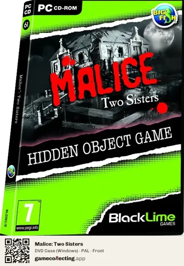 Malice: Two Sisters Computer, PAL box front
