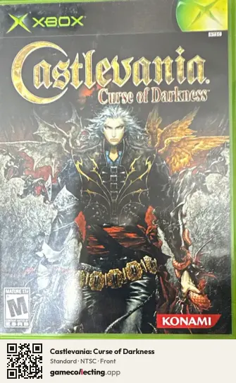 Castlevania: Curse of Darkness Xbox, NTSC box front
