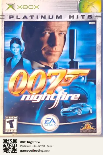 007: Nightfire Xbox, NTSC box front
