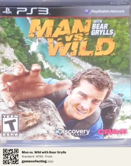 Man vs. Wild with Bear Grylls PlayStation 3, NTSC box front