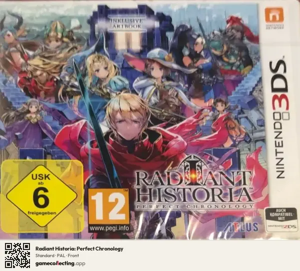 Radiant Historia: Perfect Chronology Nintendo 3DS, PAL box front