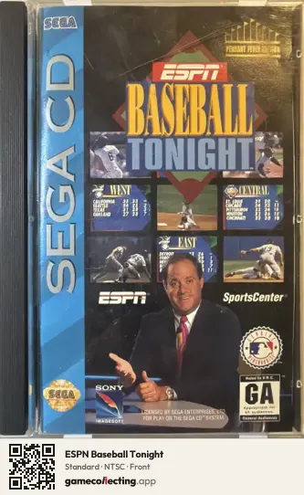 ESPN Baseball Tonight Sega Mega-CD / Sega CD, NTSC box front