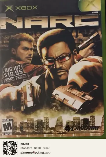 NARC Xbox, NTSC box front