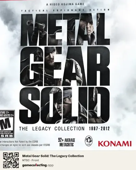 Metal Gear Solid: The Legacy Collection PlayStation 3, NTSC box front