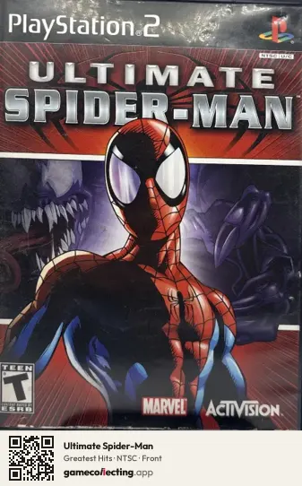 Ultimate Spider-Man PlayStation 2, NTSC box front