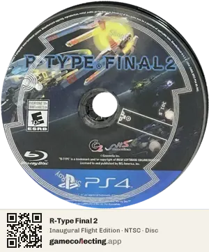 R-Type Final 2 PlayStation 4, NTSC disc