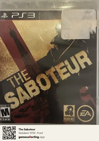 The Saboteur PlayStation 3, NTSC box front