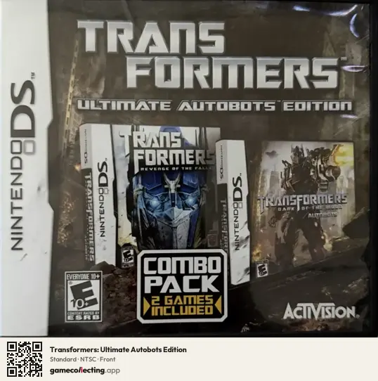 Transformers: Ultimate Autobots Edition Nintendo DS, NTSC box front