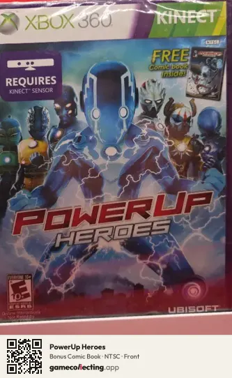 PowerUp Heroes Xbox 360, NTSC box front