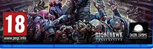Mutant Football League, the PEGI square on its front