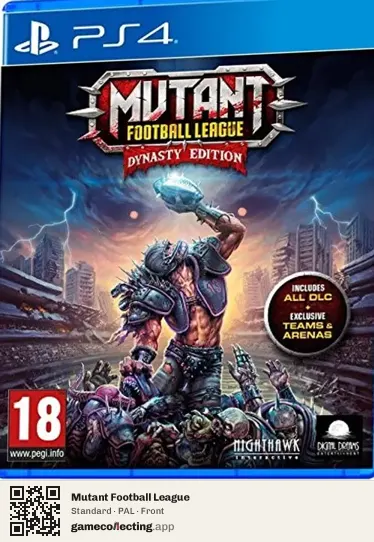 Mutant Football League PlayStation 4, PAL box front