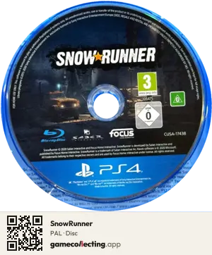 SnowRunner PlayStation 4, PAL disc
