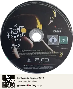 Le Tour de France 2012 PlayStation 3, PAL disc