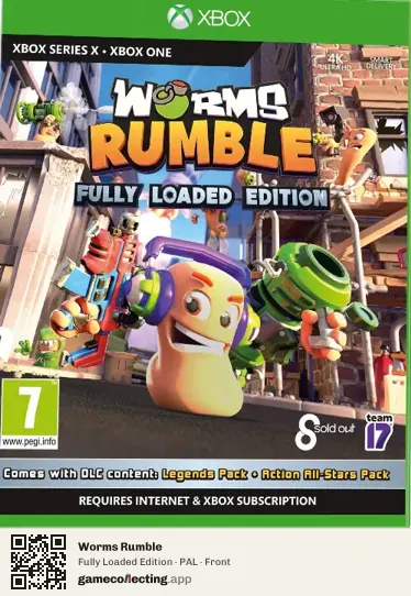 Worms Rumble Xbox Series X, PAL box front