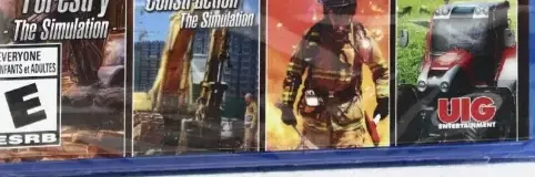 World of Simulators, the ESRB box on its front