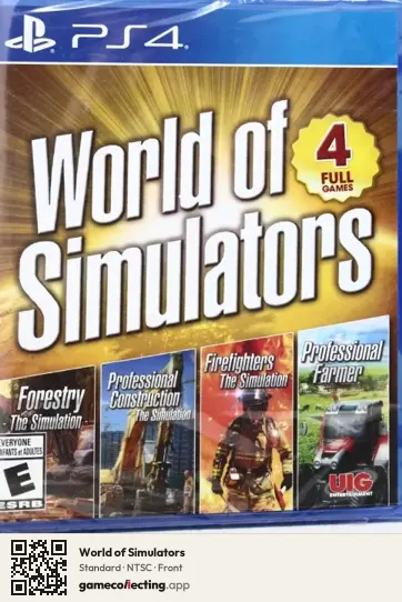 World of Simulators PlayStation 4, NTSC box front
