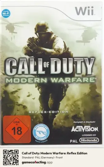 Call of Duty: Modern Warfare: Reflex Edition Nintendo Wii, Germany box front