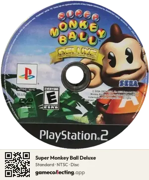 Super Monkey Ball Deluxe PlayStation 2, NTSC disc