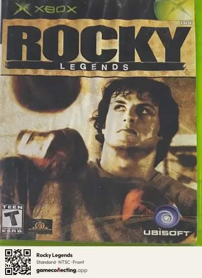 Rocky Legends Xbox, NTSC box front
