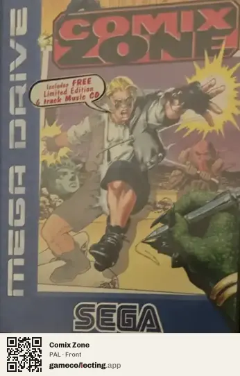 Comix Zone Sega Mega Drive / Genesis, PAL box front