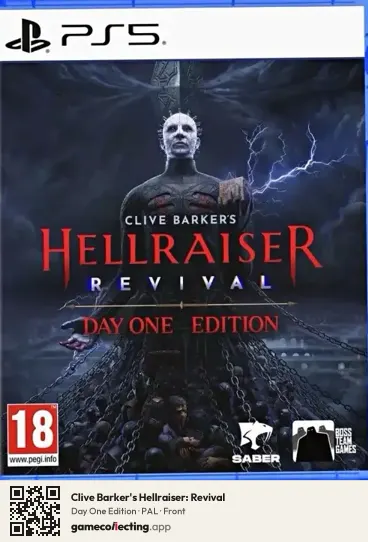 Clive Barker's Hellraiser: Revival PlayStation 5, PAL box front