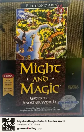Might and Magic: Gates to Another World Sega Mega Drive / Genesis, NTSC box front