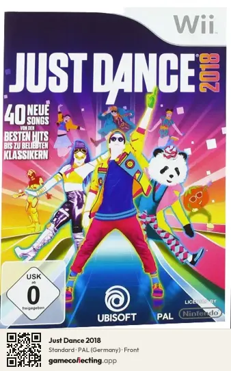 Just Dance 2018 Nintendo Wii, Germany box front