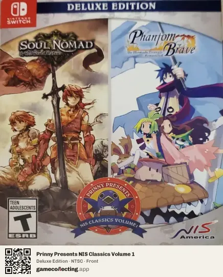 Prinny Presents NIS Classics Volume 1 Nintendo Switch, NTSC box front