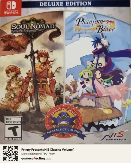 Prinny Presents NIS Classics Volume 1 Nintendo Switch, NTSC box front