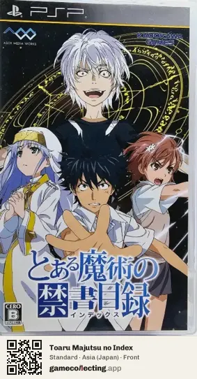 Toaru Majutsu no Index PlayStation Portable, Japan box front