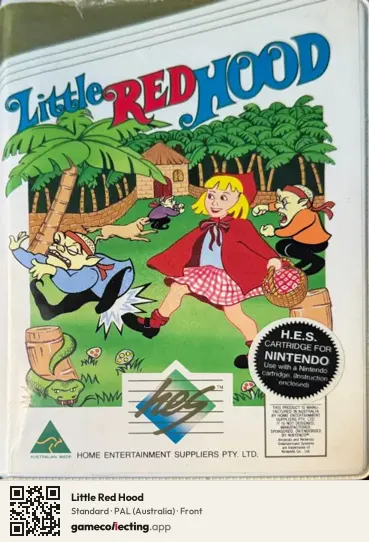 Little Red Hood Nintendo Entertainment System, Australia box front