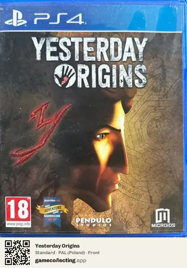 Yesterday Origins PlayStation 4, Poland box front