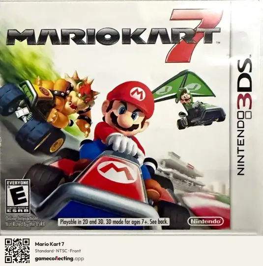 Mario Kart 7 Nintendo 3DS, NTSC box front