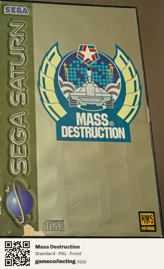 Mass Destruction Sega Saturn, PAL box front