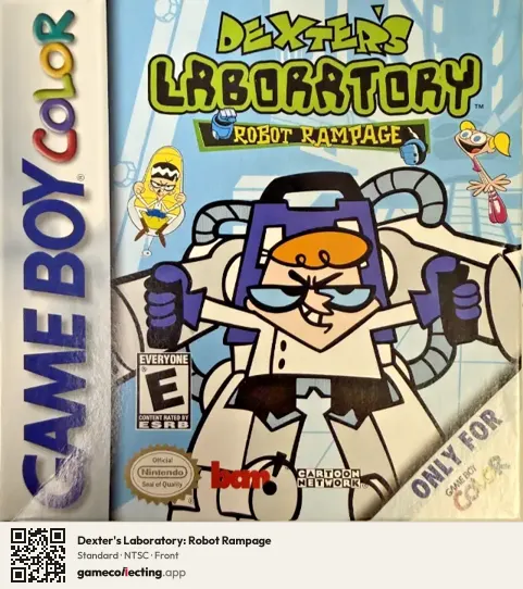 Dexter's Laboratory: Robot Rampage Game Boy Color, NTSC box front